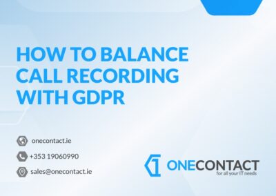 eBook – How To Balance Call Recording With GDPR